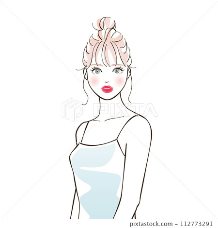 髮髻的女人 髮髻的女人 112773291