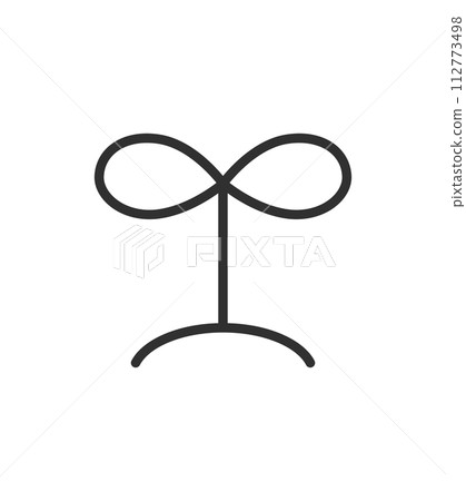 Simple illustration of plant bud Simple illustration of plant bud 112773498