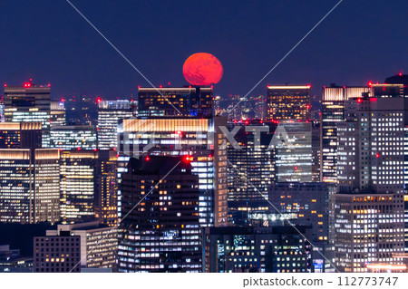 《Tokyo》Tokyo city night view/Beautiful moonlit night 《Tokyo》Tokyo city night view/Beautiful moonlit night 112773747
