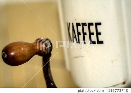 close up of a round door handle close up of a round door handle 112773748