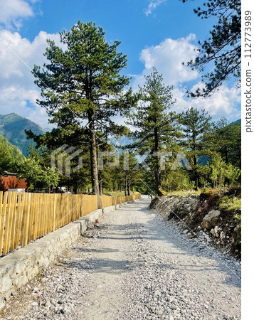 The village of Theth, Albanian Alps, Albania The village of Theth, Albanian Alps, Albania 112773989
