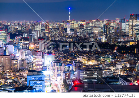 [東京] 東京天際線/城市夜景 112774135