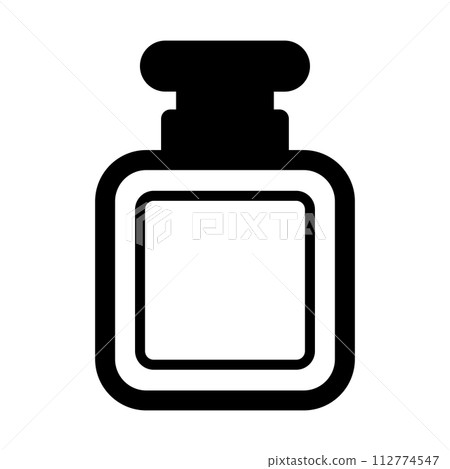black vector perfume icon on white background black vector perfume icon on white background 112774547