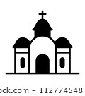 vector ortodox church icon on white background 112774548