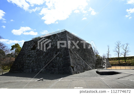 A wooden stand of Ako castle 112774672