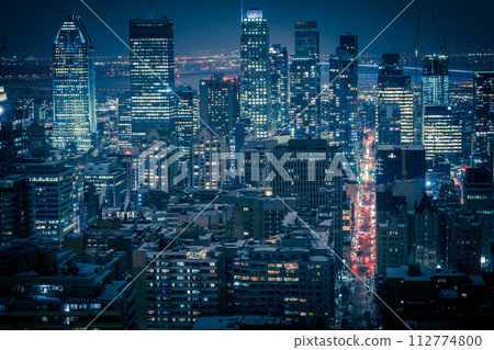 城市夜景全景 112774800