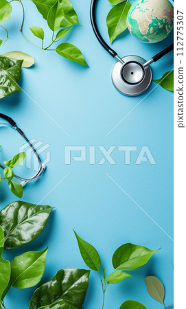 AI-generated content. Medical creative nature background.  112775307