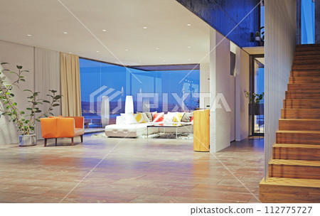 modern living room interior. modern living room interior. 112775727