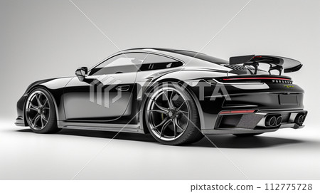 AI-generated content. Drawing Of A Black car On A White Background AI-generated content. Drawing Of A Black car On A White Background 112775728