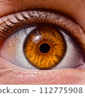 Amber eyes [close-up] 112775908