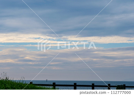 The sea of Akita, the sea, sky, and clouds of the Sea of Japan The sea of Akita, the sea, sky, and clouds of the Sea of Japan 112777000
