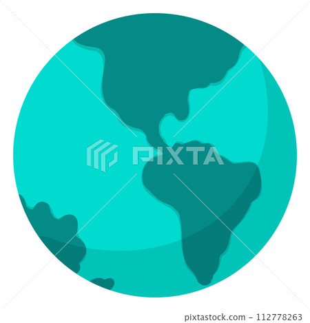 earth globe with heart icon circle earth globe with heart icon circle 112778263