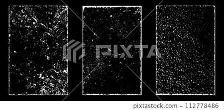 Black and white grunge. Distress overlay texture. Abstract surface dust and rough dirty wall background concept. Distress illustration simply place over object to create grunge effect. Vector EPS10. Black and white grunge. Distress overlay texture. Abstract surface dust and rough dirty wall background concept. Distress illustration simply place over object to create grunge effect. Vector EPS10. 112778486