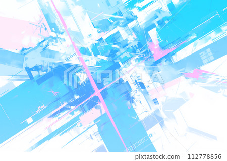 Blue and pink futuristic abstract background illustration Blue and pink futuristic abstract background illustration 112778856