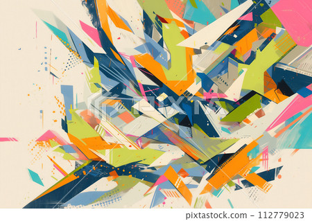 Colorful and dynamic abstract background Colorful and dynamic abstract background 112779023