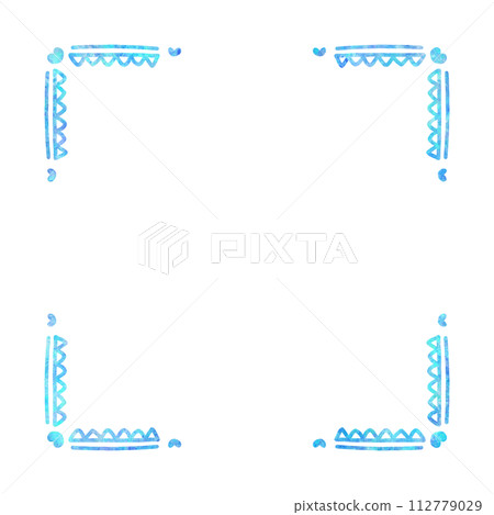 blue watercolor square frame blue watercolor square frame 112779029