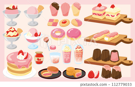 使用草莓的甜點 使用草莓的甜點 112779033