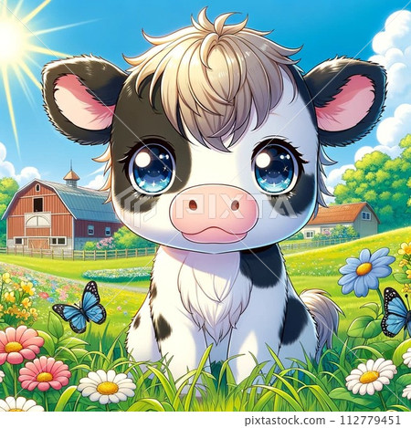 動漫風格的牛 動漫風格的牛 112779451