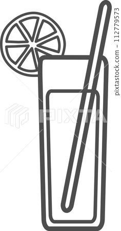 cold drink glass 112779573