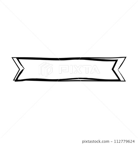Ribbon banner, abstract rectangle label frame border in grunge texture shape for background template element illustration for design Ribbon banner, abstract rectangle label frame border in grunge texture shape for background template element illustration for design 112779624