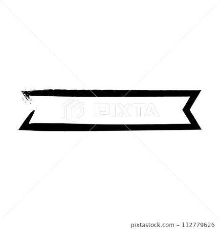 Ribbon banner, abstract rectangle label frame border in grunge texture shape for background template element illustration for design Ribbon banner, abstract rectangle label frame border in grunge texture shape for background template element illustration for design 112779626