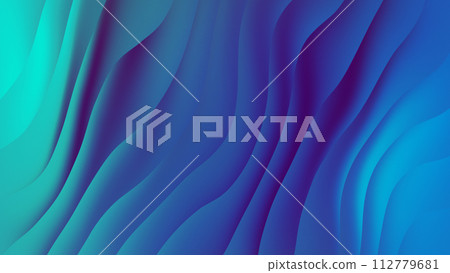 3D Modern Waves Curve Abstract Background 3D Modern Waves Curve Abstract Background 112779681