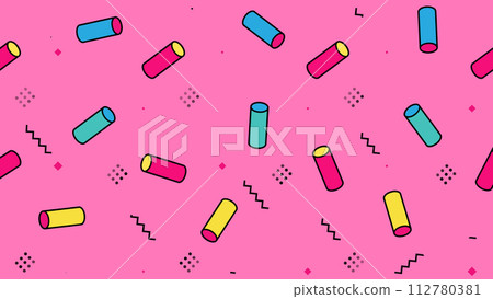 Geometric Abstract Retro Background Geometric Abstract Retro Background 112780381