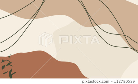 Abstract Art Background Light Beige And Brown Colors Abstract Art Background Light Beige And Brown Colors 112780559