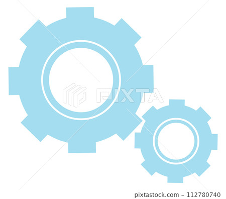Gears icon. Settings symbol. Rotating cog wheels 112780740