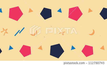 Flat Design Geometric Background 112780743