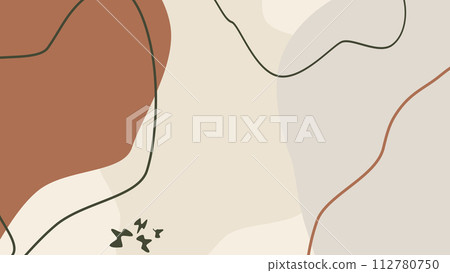 Abstract Art Background Light Beige And Brown Colors Abstract Art Background Light Beige And Brown Colors 112780750