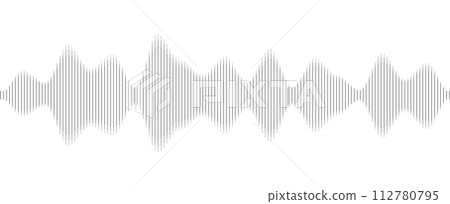 Seamless sound wave pattern. Audio waveform for radio, podcast, music record, video, social media. Seamless sound wave pattern. Audio waveform for radio, podcast, music record, video, social media. 112780795