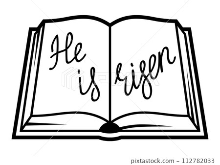 Christian Holy Bible. Happy Easter image. Religious symbol. 112782033