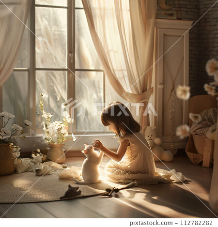 Cats and girls 112782282