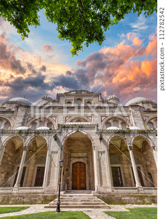 Sehzade Mosque, a 16th century Ottoman mosque commissioned by Suleiman the Magnificent, Fatih district, Istanbul, Turkey 112782542