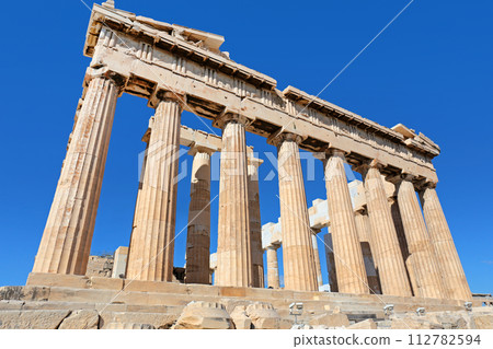Parthenon temple, Acropolis in Athens, Greece. Parthenon temple, Acropolis in Athens, Greece. 112782594