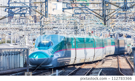 Tohoku Shinkansen entering Tokyo Station 112783366