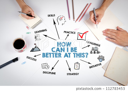 How can I be better at this. The meeting at the white office table 112783453