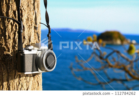 Sea view and camera 112784262