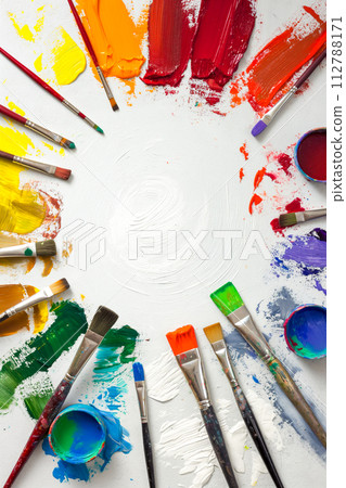 Circular Array of Diverse Artistic 112788171