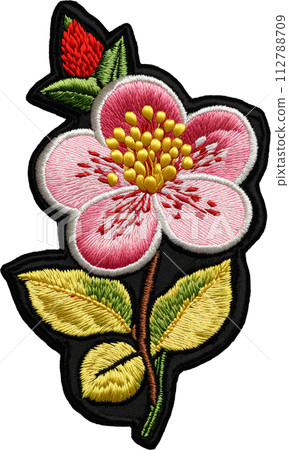 櫻花刺繡圖案 112788709
