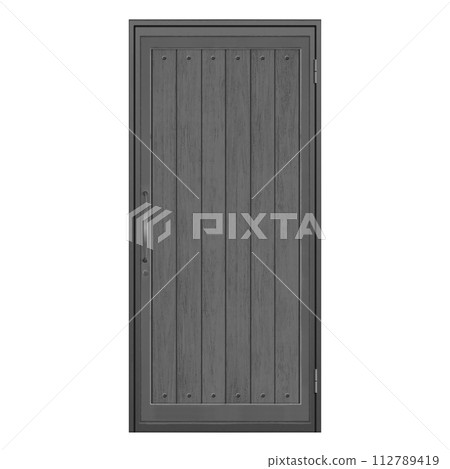 western style black door western style black door 112789419