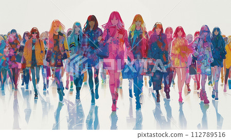 女性的社會進步:透過年輕女性瀟灑行走的圖像來表達:融入NHK早間劇《虎翼》的意義 女性的社會進步:透過年輕女性瀟灑行走的圖像來表達:融入NHK早間劇《虎翼》的意義 112789516