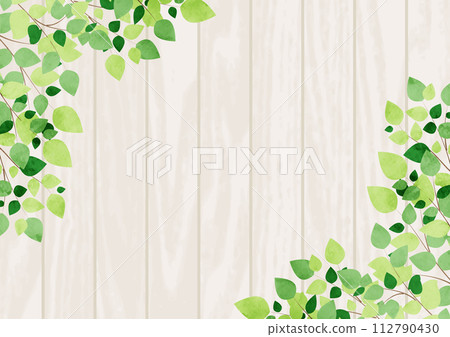 葉子，板，對角線，鮮綠色，背景，框架，插圖，初夏，可愛 112790430