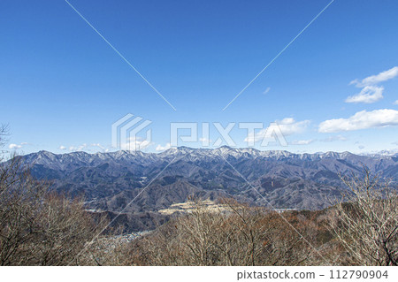 從久喜山看到的奧多摩和大保薩地區 從久喜山看到的奧多摩和大保薩地區 112790904