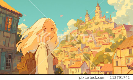 女人看著城市 112791741