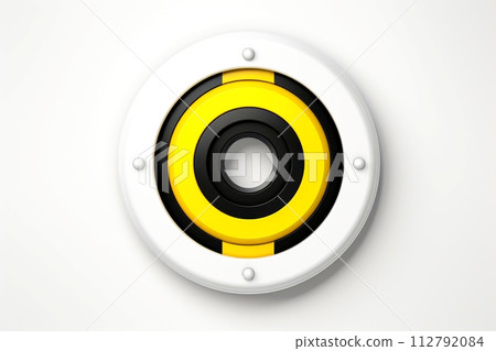 Close-up, Abstract technology digital keyhole ,high tech button, Generative AI Close-up, Abstract technology digital keyhole ,high tech button, Generative AI 112792084