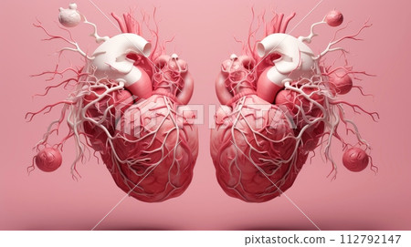 Abstract human internal organs, Anatomy concept, Generative AI 112792147
