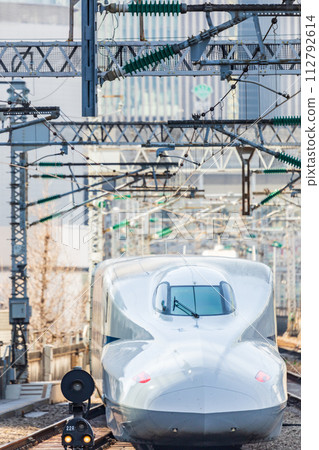 從東京車站出發的東海道/山陽新幹線 從東京車站出發的東海道/山陽新幹線 112792614