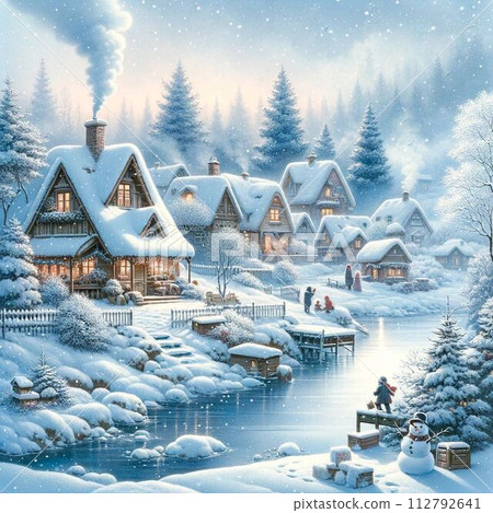 雪村的風景插畫影像 112792641